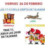 Plan del viernes 26 y sábado 27