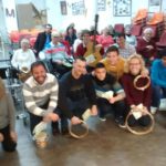 Cantando villancicos a los ancianos